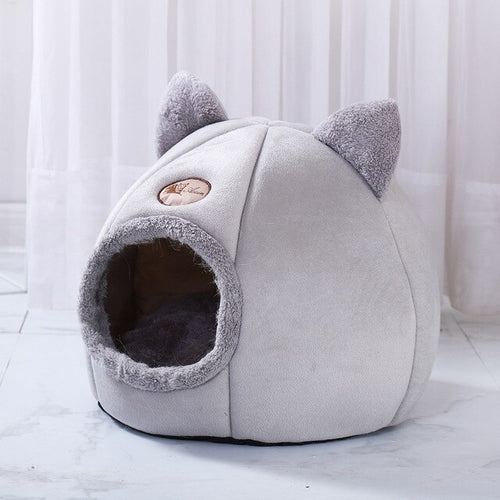 Soft Pet Cat Bed House Warm Pet Bed Cave Tent with