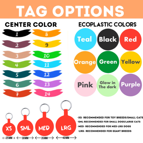 "Adventure is out there" Ecoplastic Pet ID Tag- Choose from many